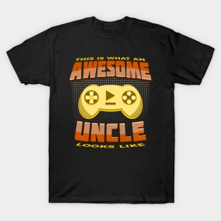 This Is What An Awesome Uncle Looks Like Gaming Console T-Shirt